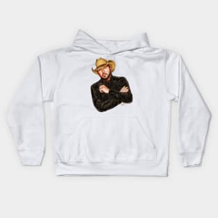 Jason Aldean - An illustration by Paul Cemmick Kids Hoodie